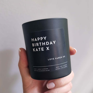 Personalised Birthday Candle. Personalised Gift For Friends.