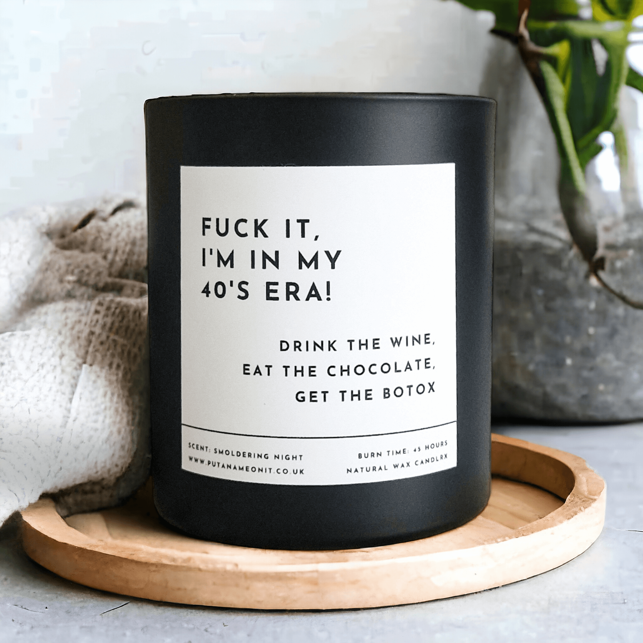 Funny 40th Birthday Gift. Funny Gift for 40 Years Old. Personalised Funny 40th Birthday Candle