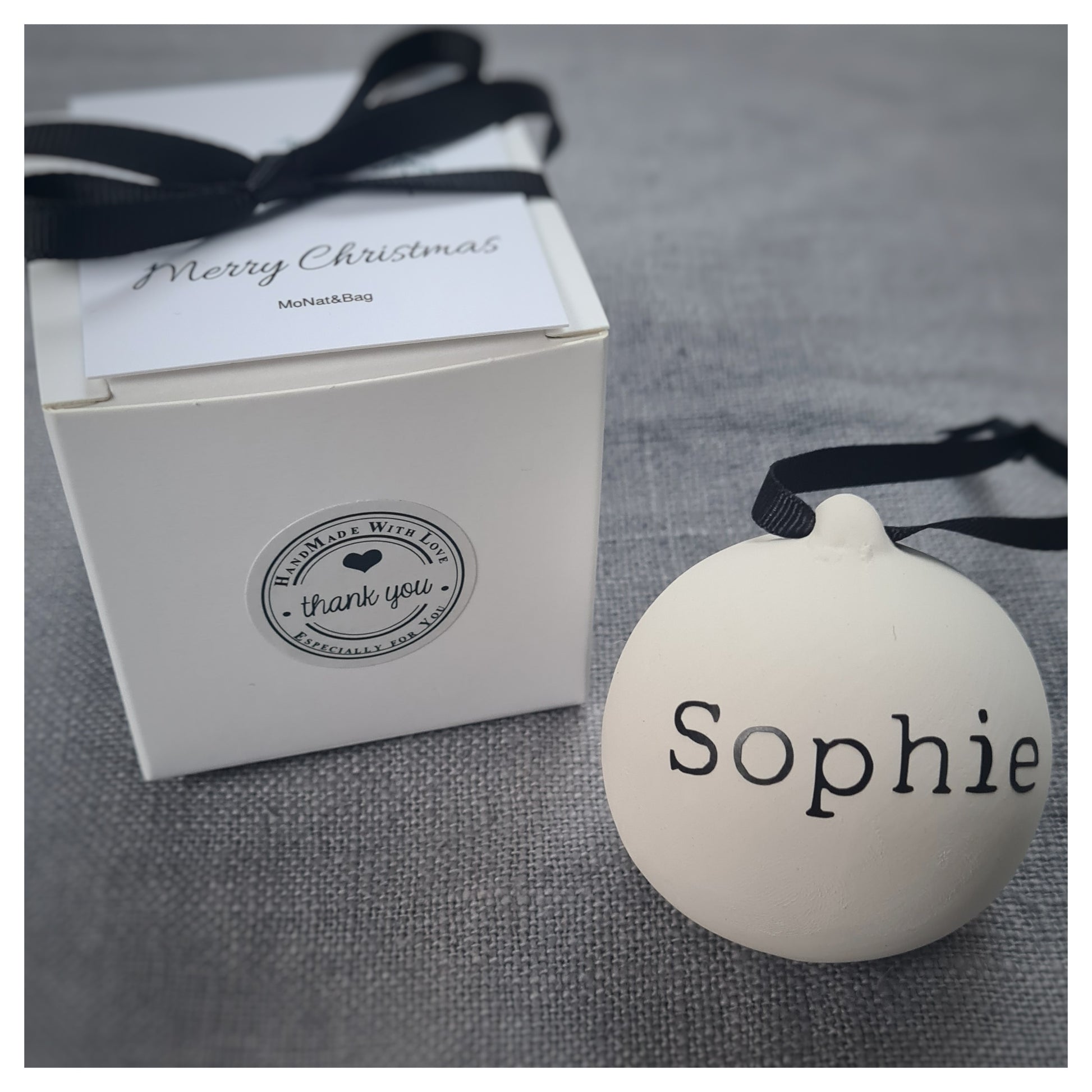 Personalised Christmas Bauble 5.5cm - MoNat&Bag