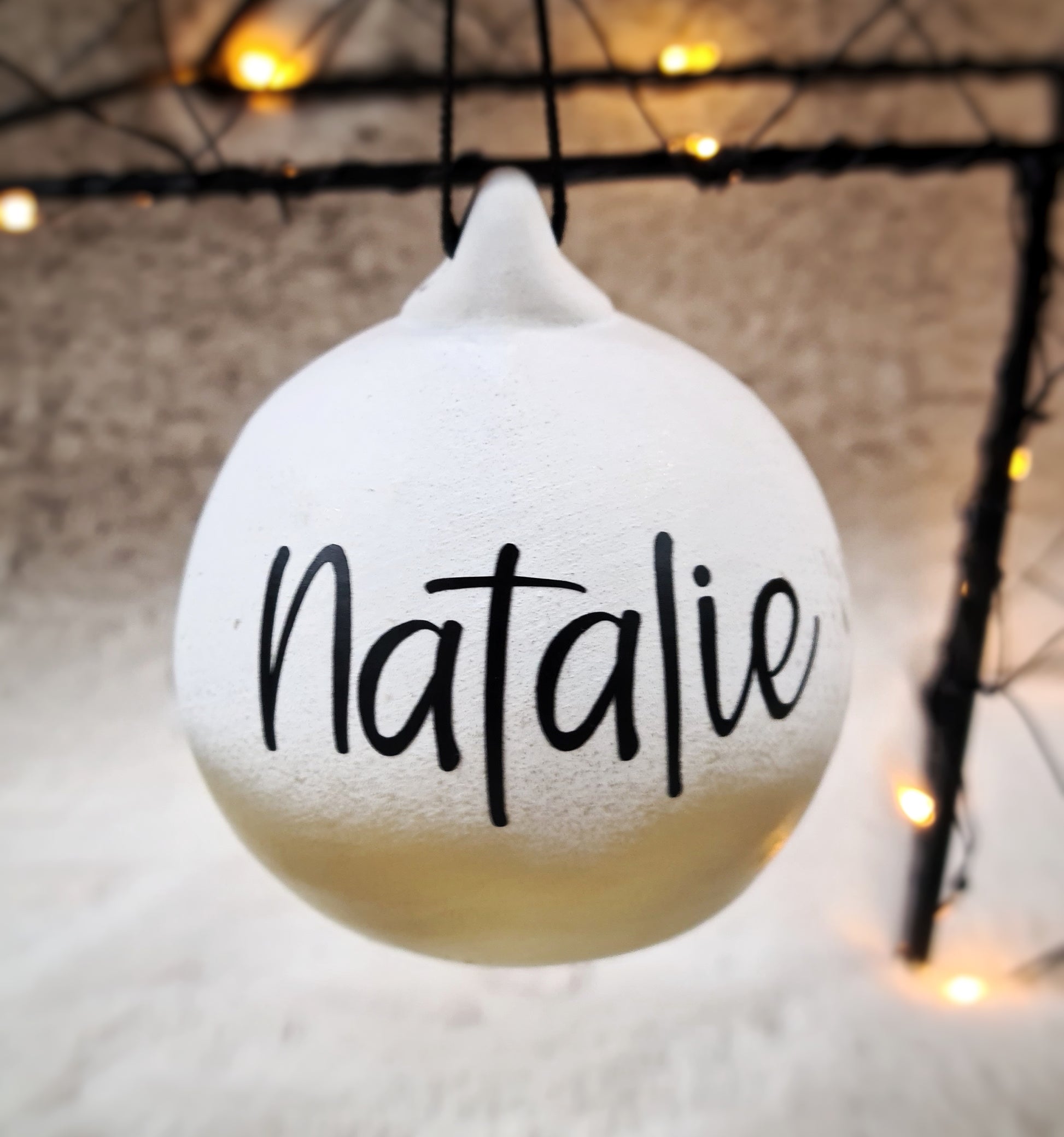 Ceramic Personalised Christmas Bauble - MoNat&Bag