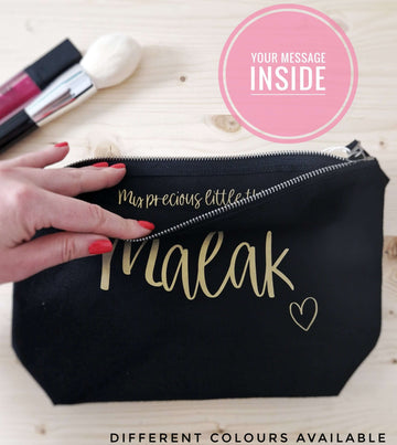 Make up Bag -  pouch with personalised message inside.